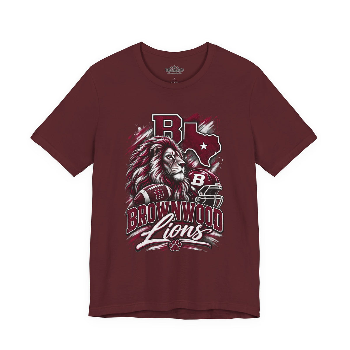 Brownwood Lions Mascot Graphic T-Shirt