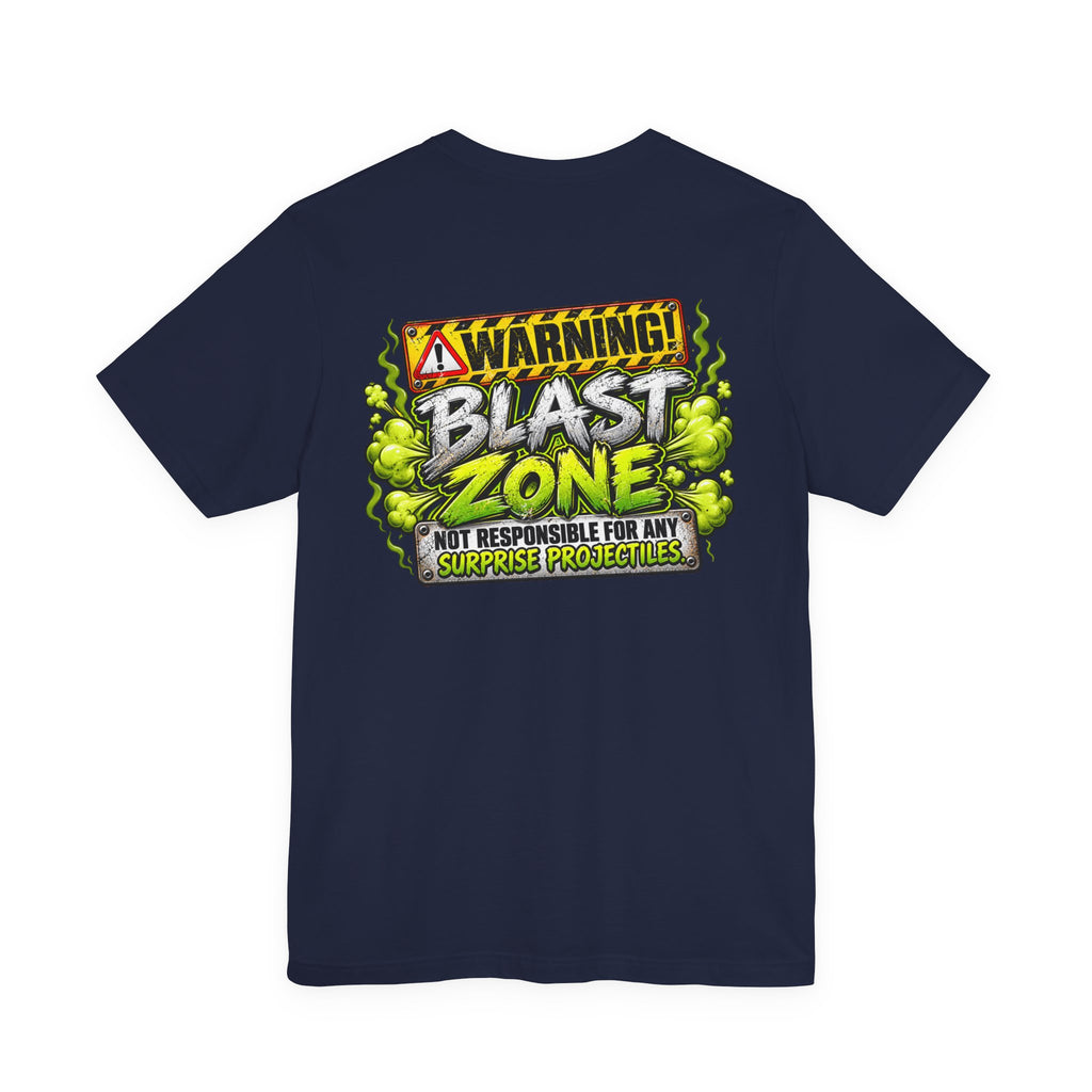 Blast Building Warning Blast Zone Graphic T-Shirt
