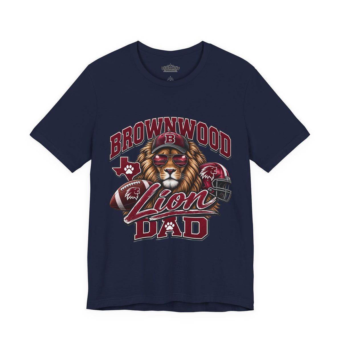 Brownwood Lion Dad Graphic T-Shirt