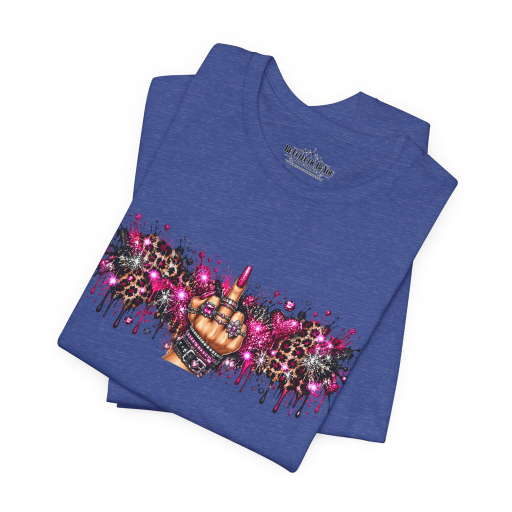 Colorful Rude Finger Graphic Tee