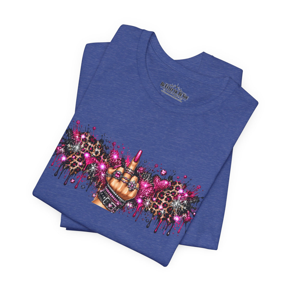 Colorful Rude Finger Graphic Tee