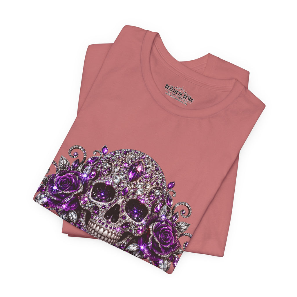Gothic Purple Skull Tee