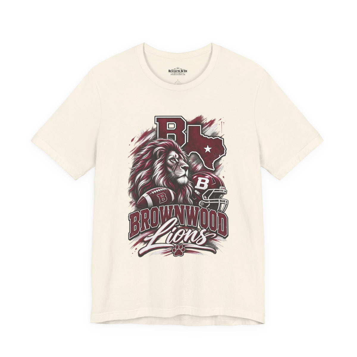 Brownwood Lions Mascot Graphic T-Shirt