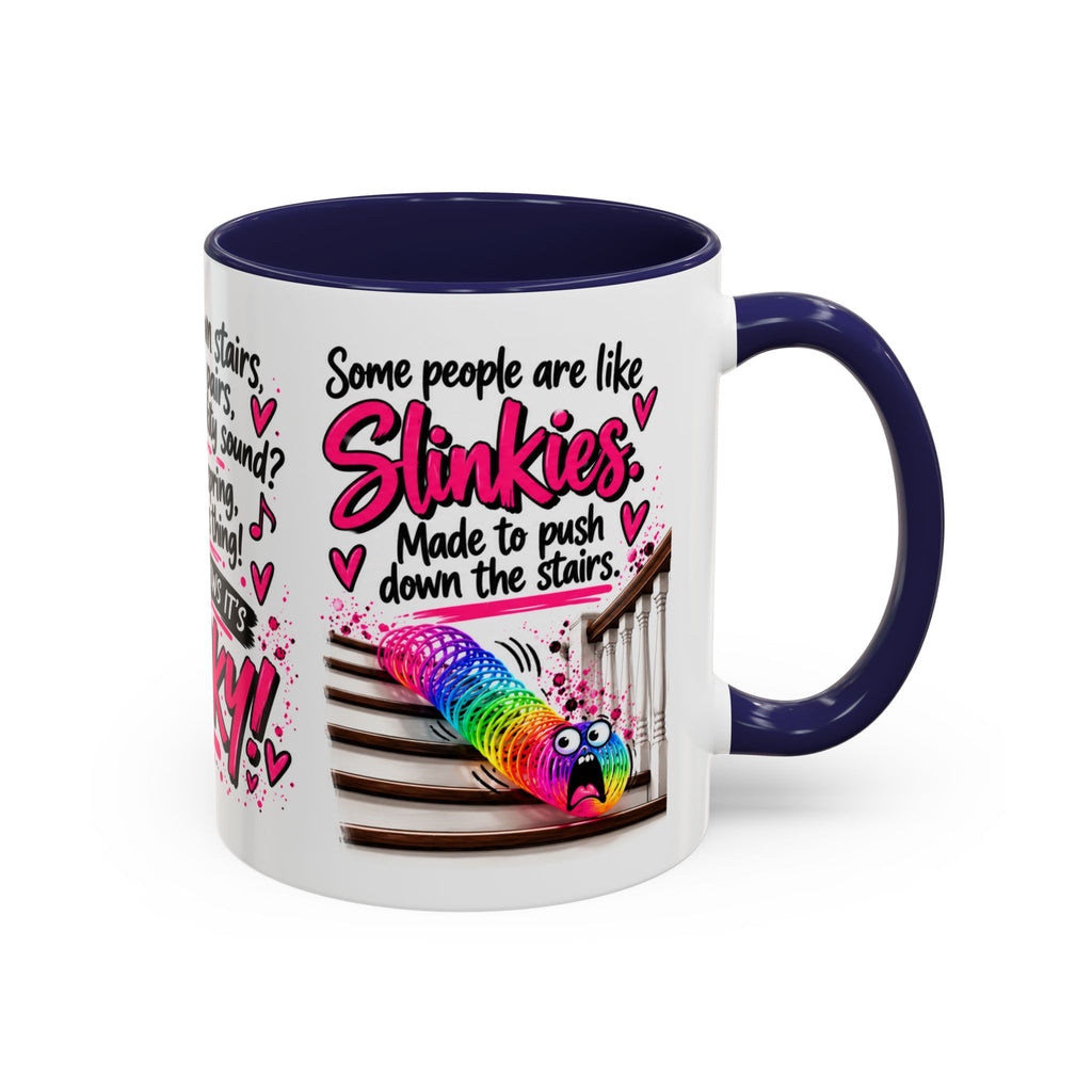 Slinky Coffee Mug — Funny Rainbow Slinky Gift for Friends & Teachers