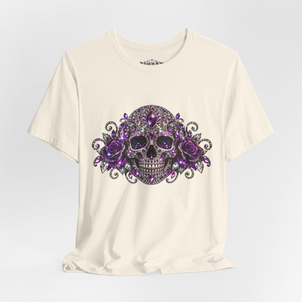 Gothic Purple Skull Tee