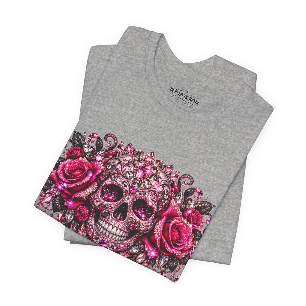 Sugar Skull Roses Gothic T-Shirt