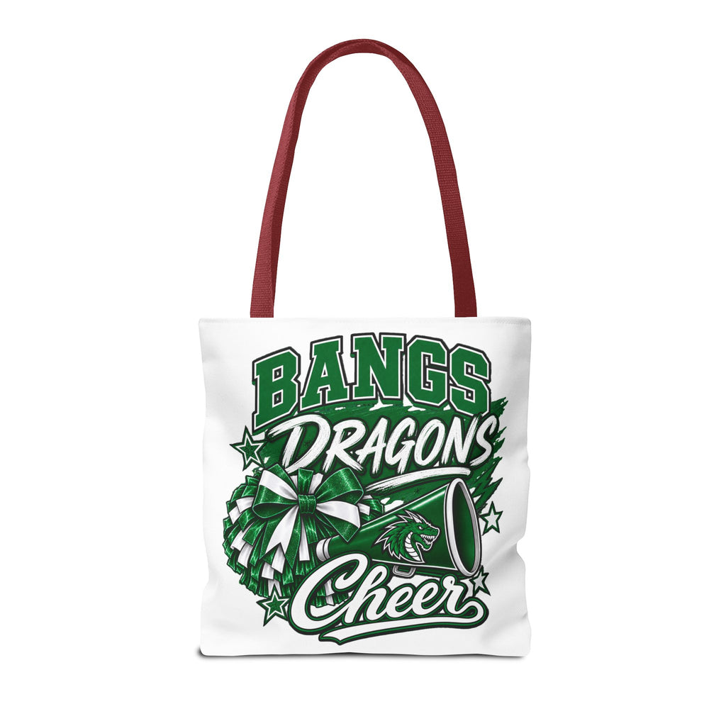 Bangs Dragons Cheer Tote Bag – Pom-Pom & Megaphone School Spirit Tote