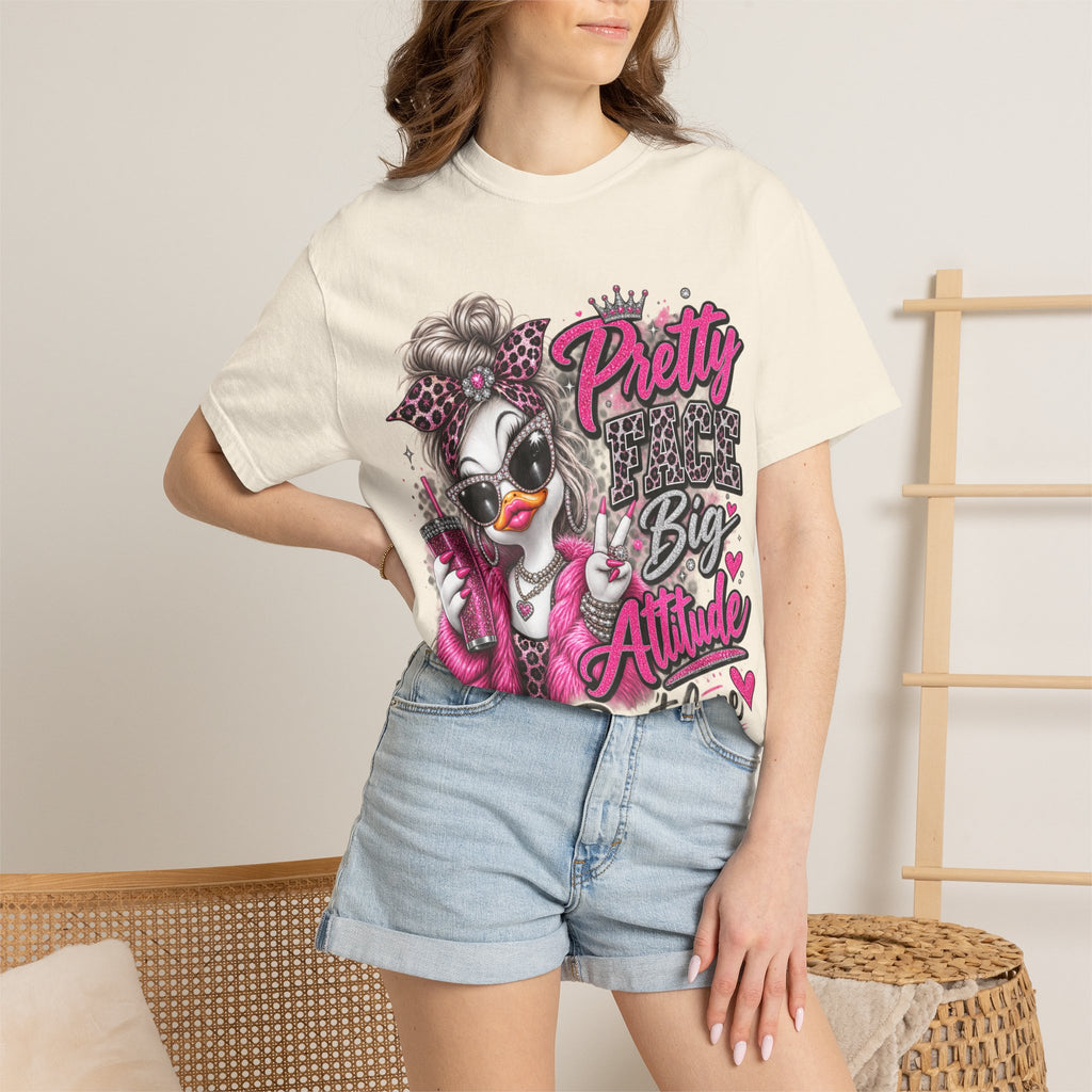 Pretty Big Attitude T‑Shirt — Cute Sassy Graphic Tee