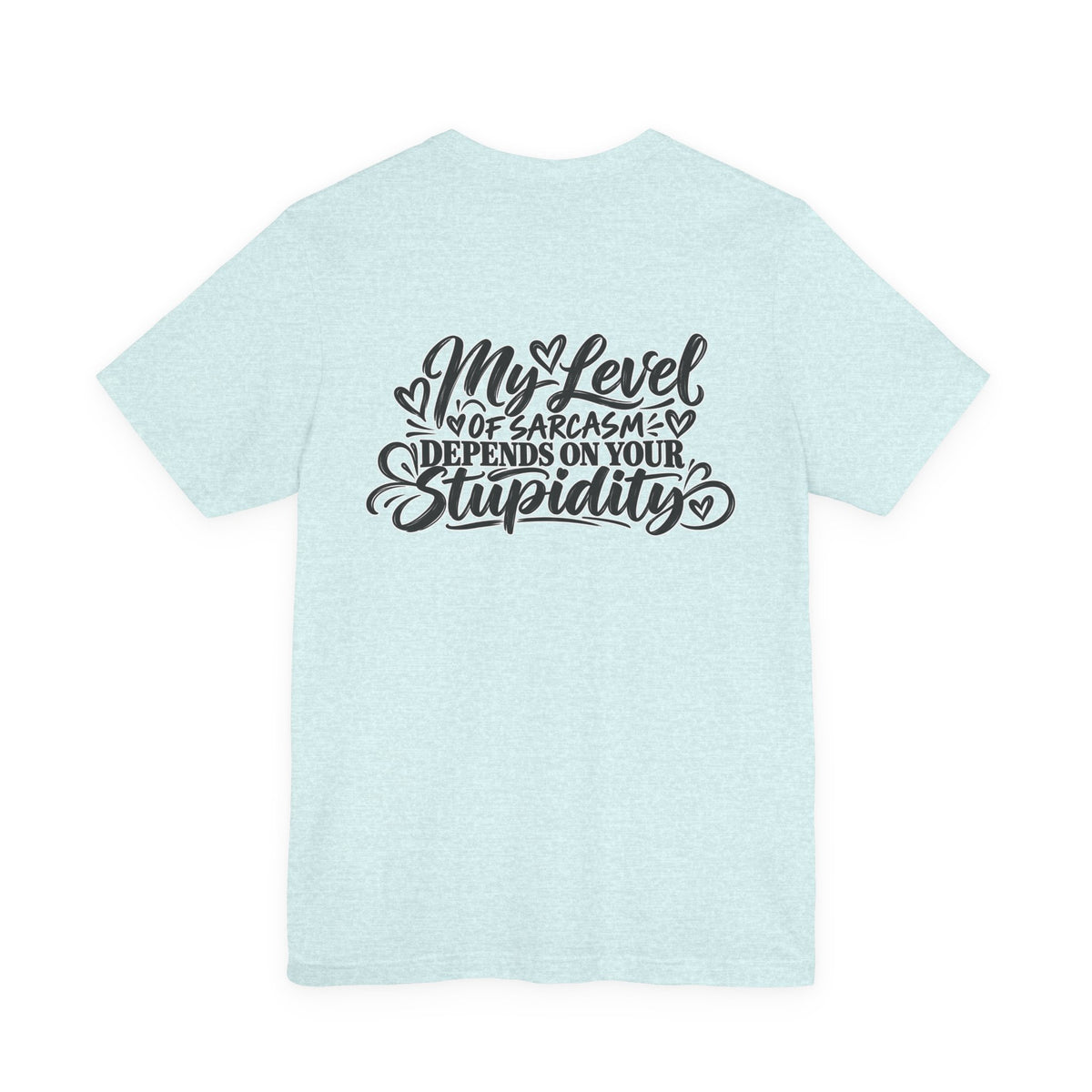 My Level of Sarcasm Depends on Your Stupidity T-Shirt