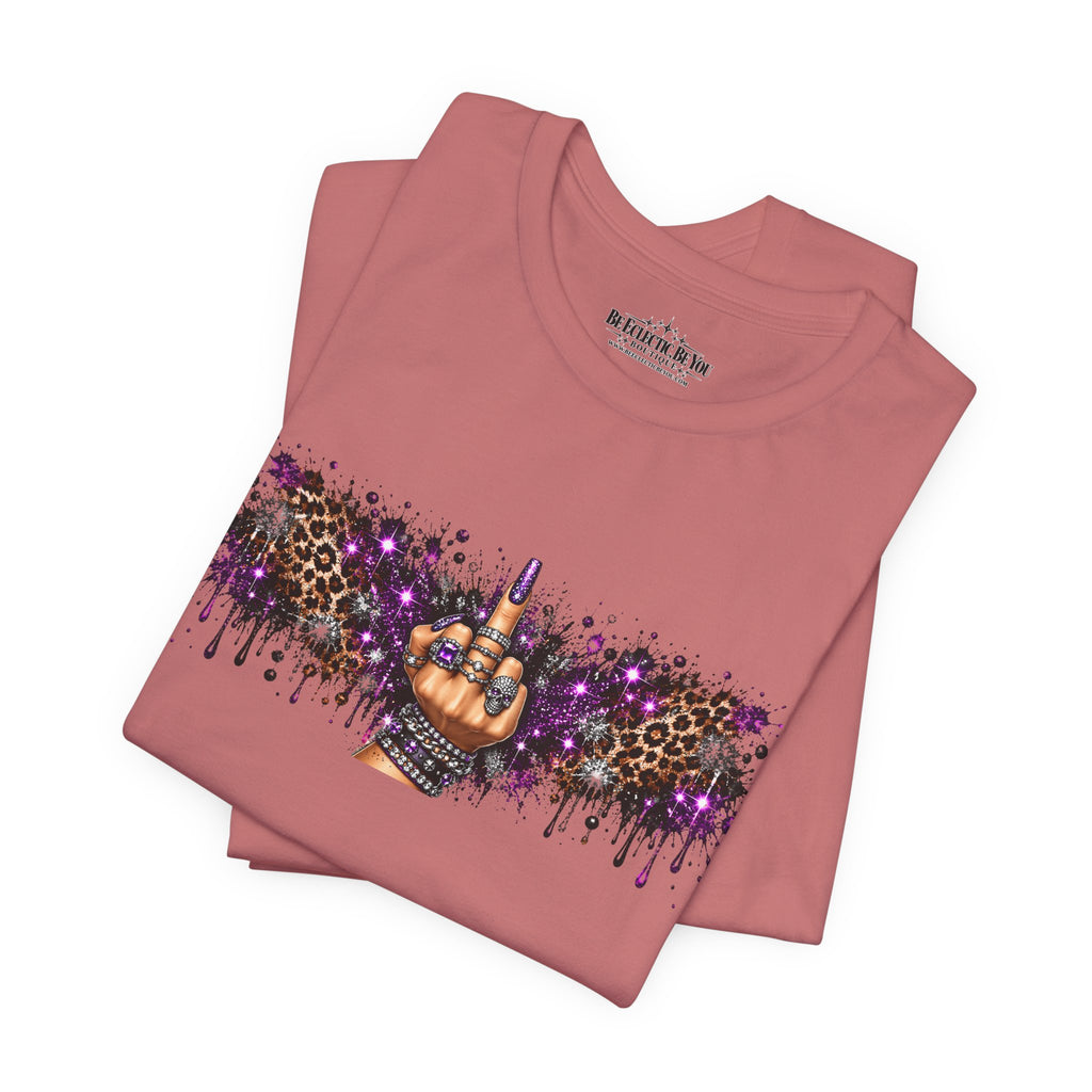 Rude Finger Graphic T-Shirt