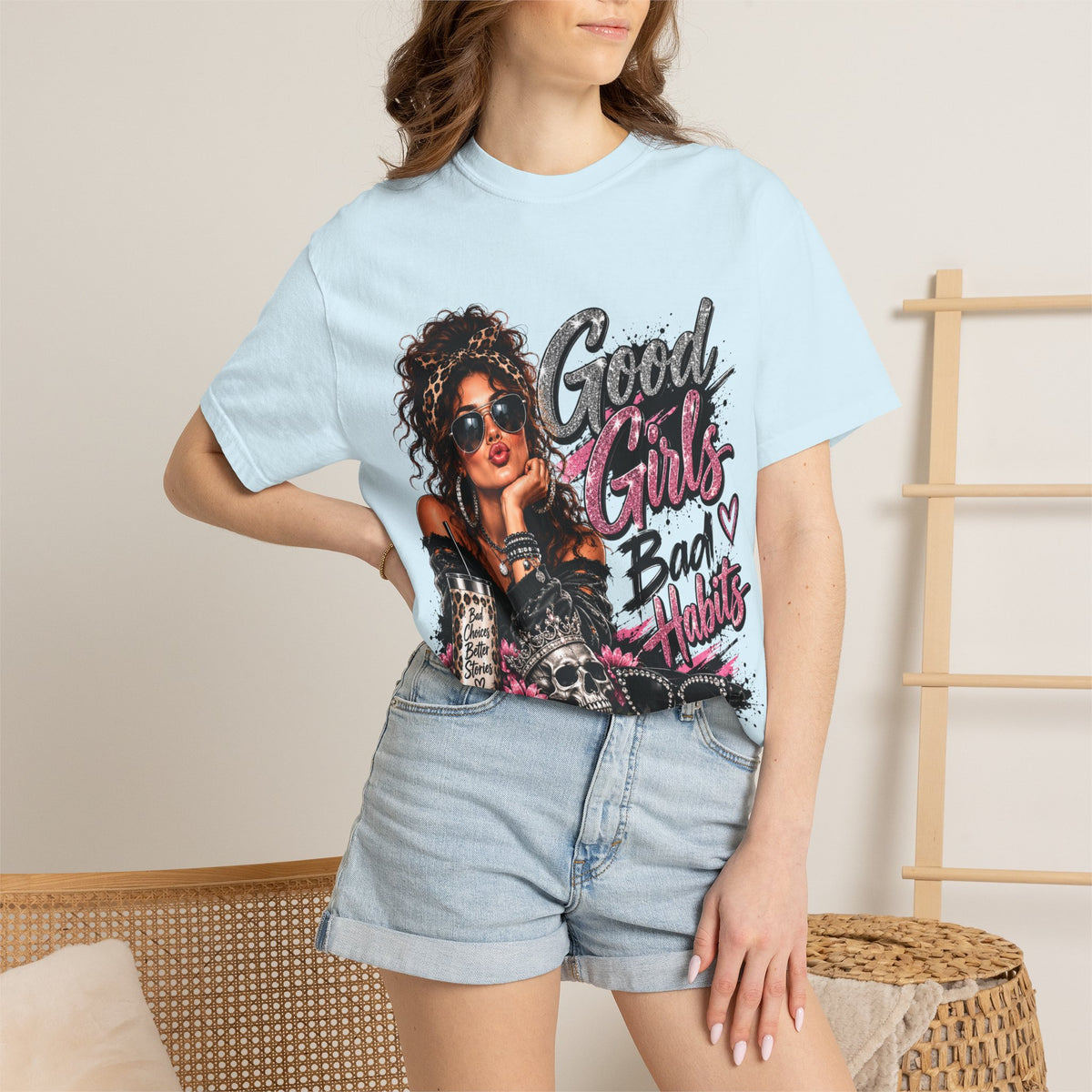 Good Girls Bad Habits Graphic T-Shirt