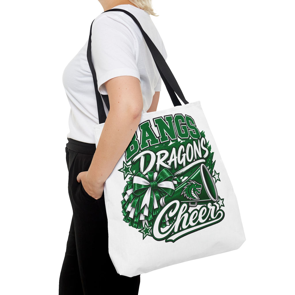 Bangs Dragons Cheer Tote Bag – Pom-Pom & Megaphone School Spirit Tote