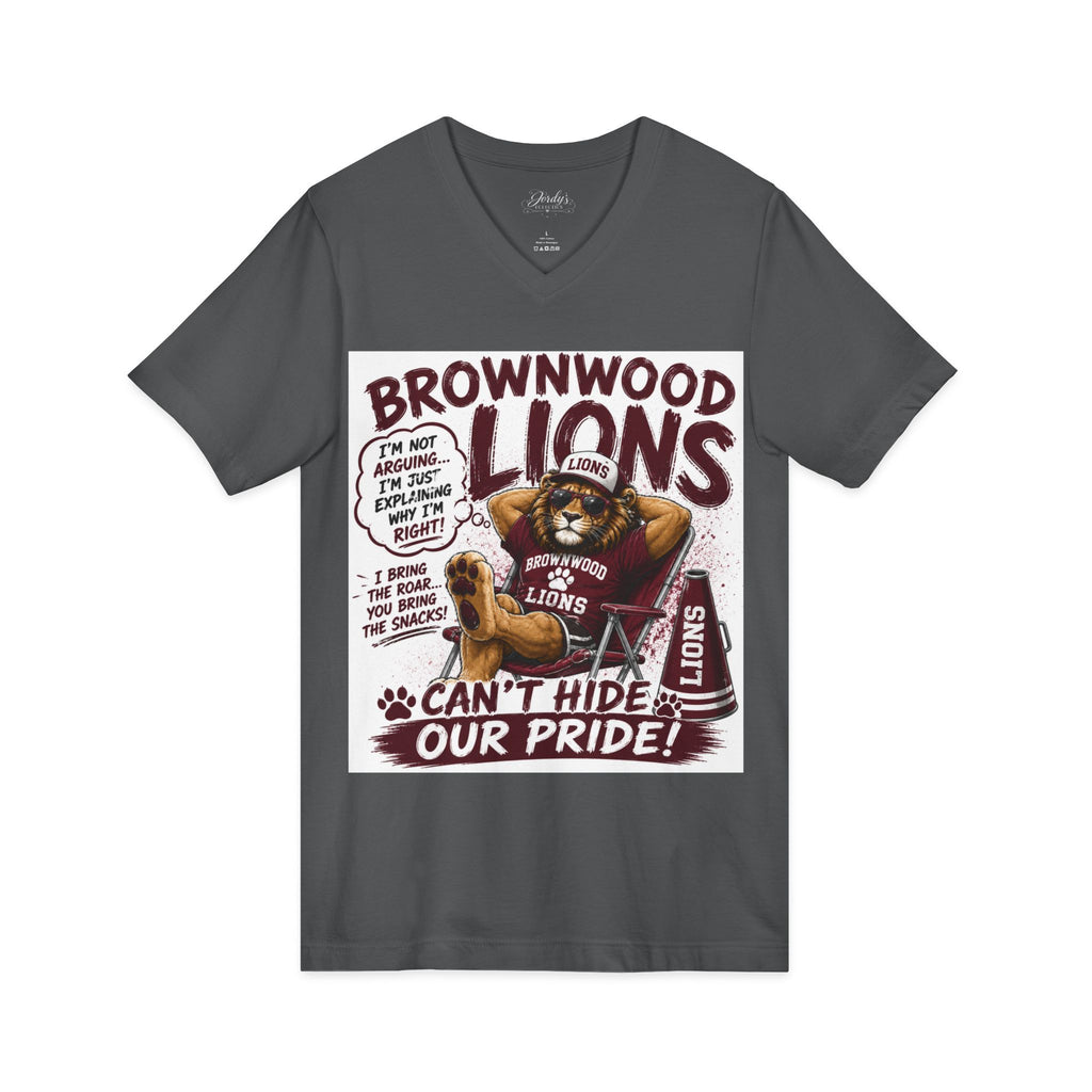 Brownwood Lions "Can't Hide Our Pride" V-Neck Tee