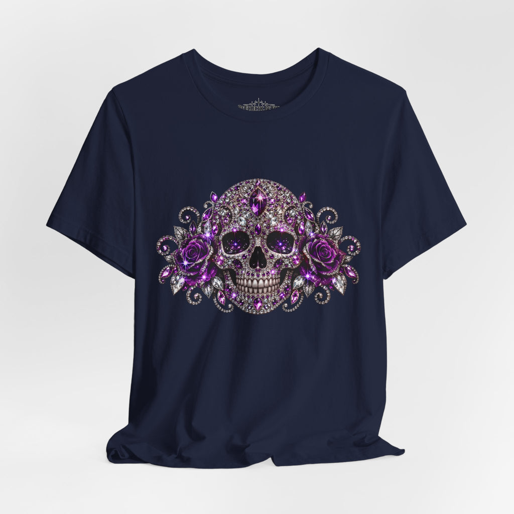 Gothic Purple Skull Tee
