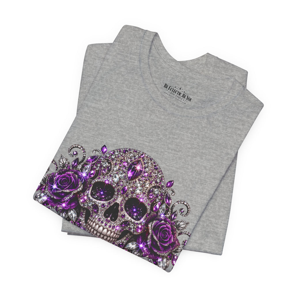 Gothic Purple Skull Tee