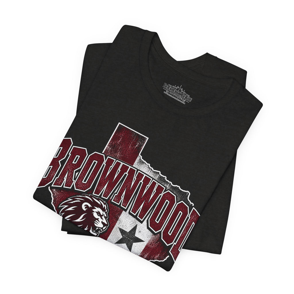 Brownwood Texas Lion Star Graphic T-Shirt