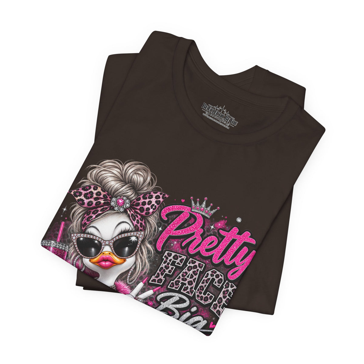 Pretty with a Big Attitude Don’t Care Graphic T-Shirt