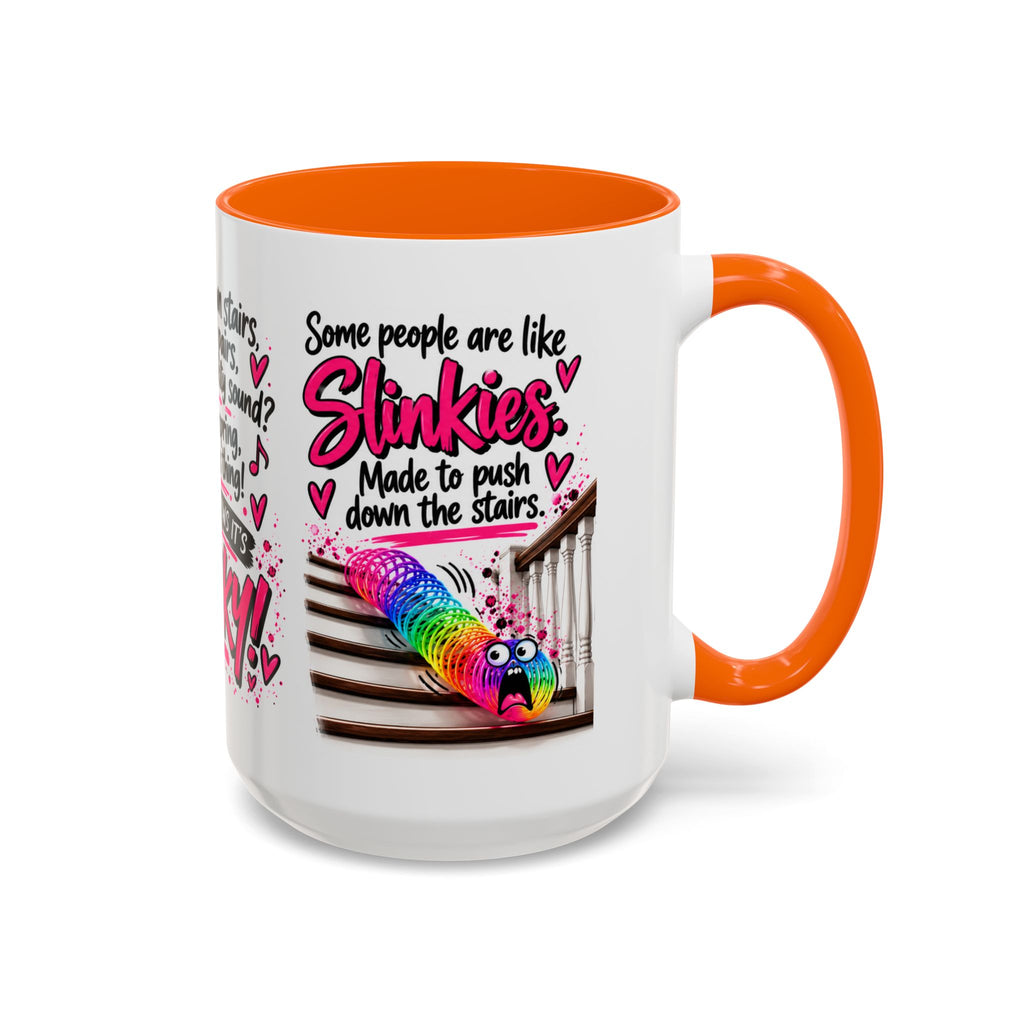 Slinky Coffee Mug — Funny Rainbow Slinky Gift for Friends & Teachers