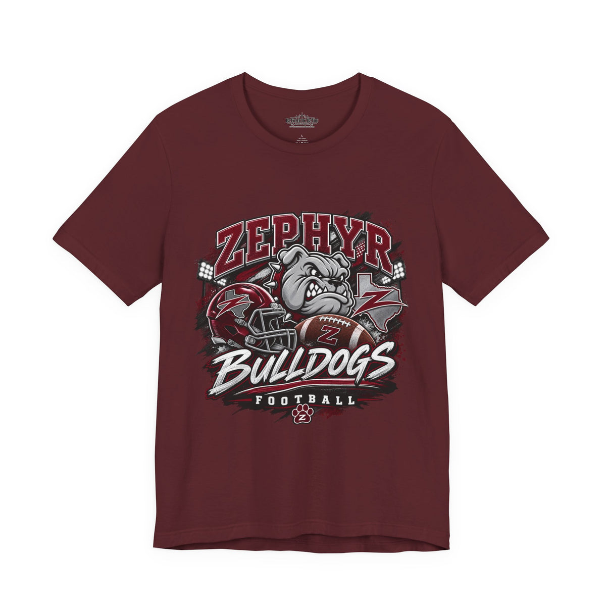 Zephyr Bulldogs Football Graphic Tee