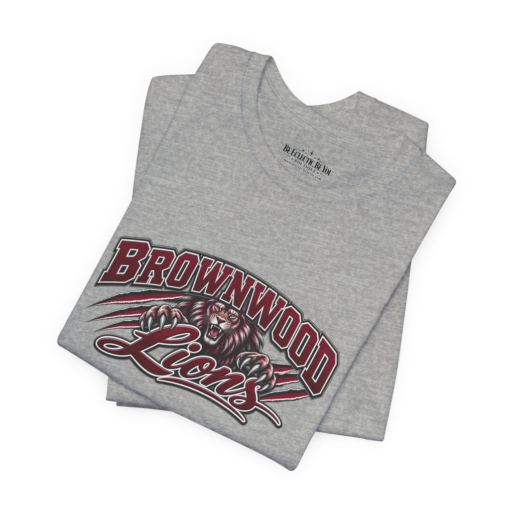 Brownwood Lions Vintage School Graphic T-Shirt
