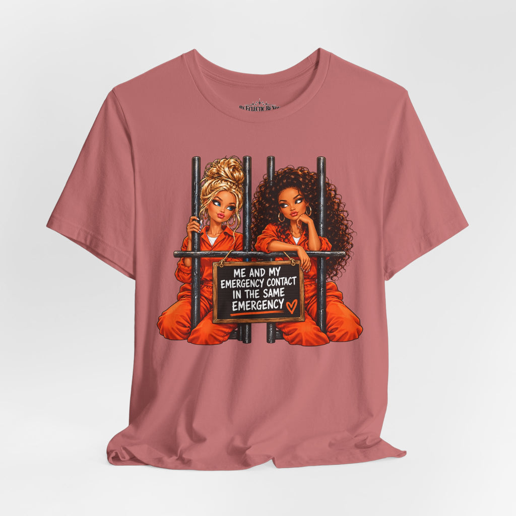 Emergency Contact Friendship Graphic Tee