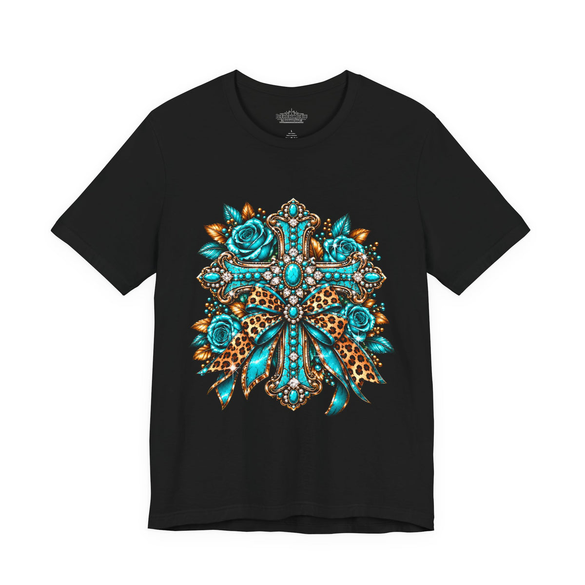 Bohemian Turquoise Floral Paisley T-Shirt