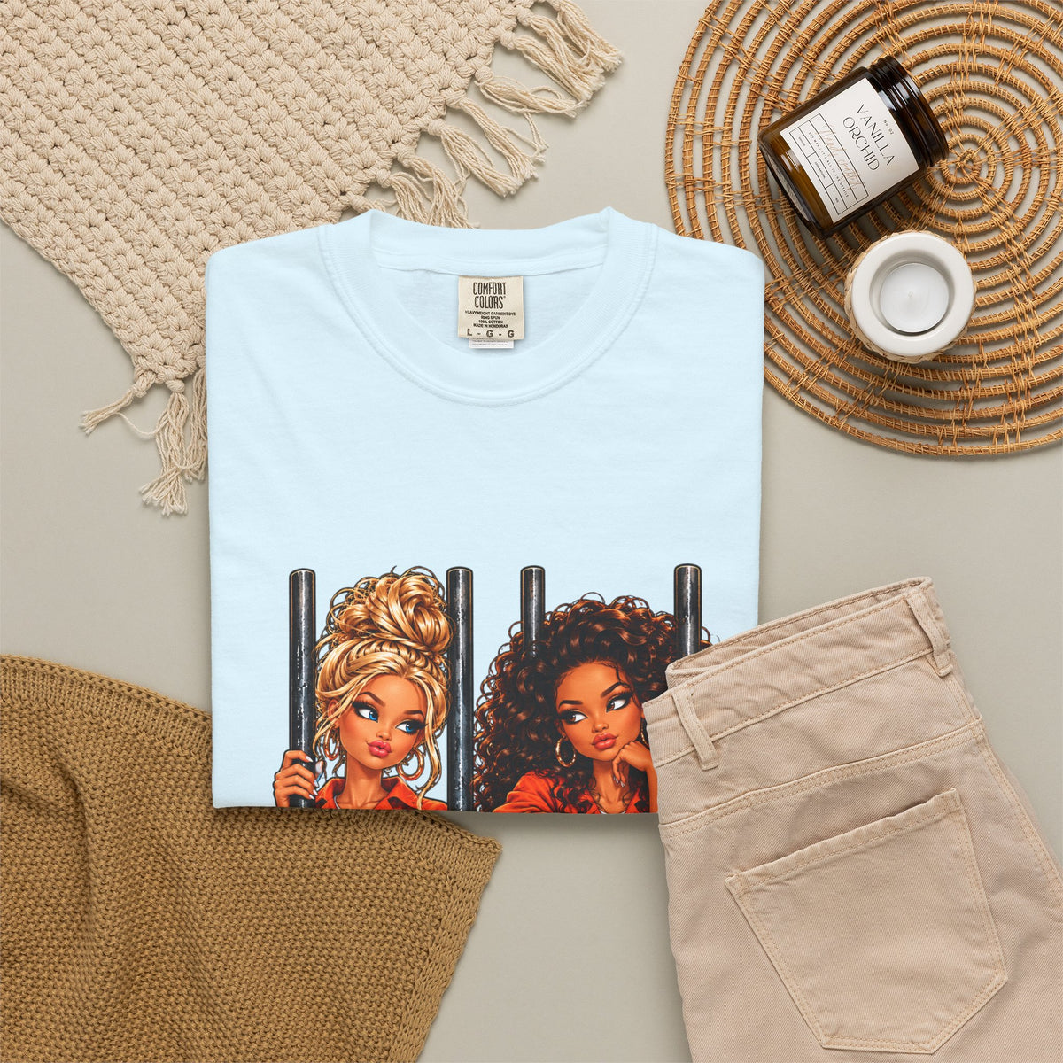 Prison BFFs Graphic T-Shirt — “Me and My Emergency Contact in the Same Emergency”