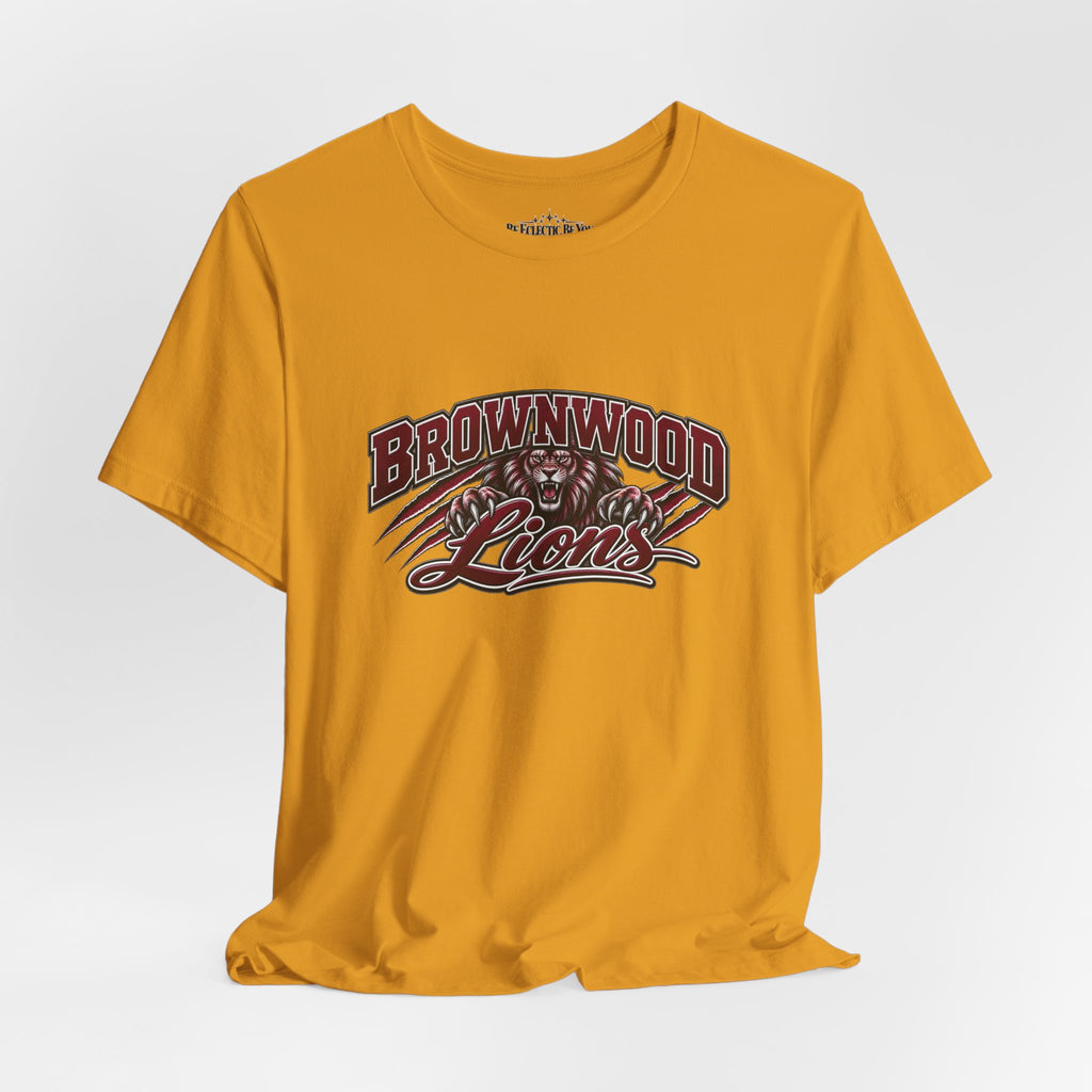 Brownwood Lions Vintage School Graphic T-Shirt