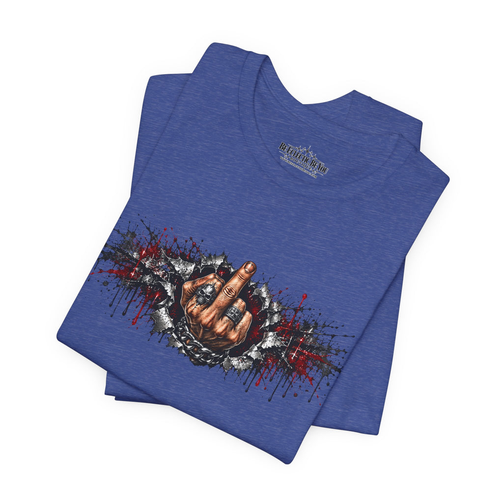 Rock On Hand Gesture Graphic T-Shirt