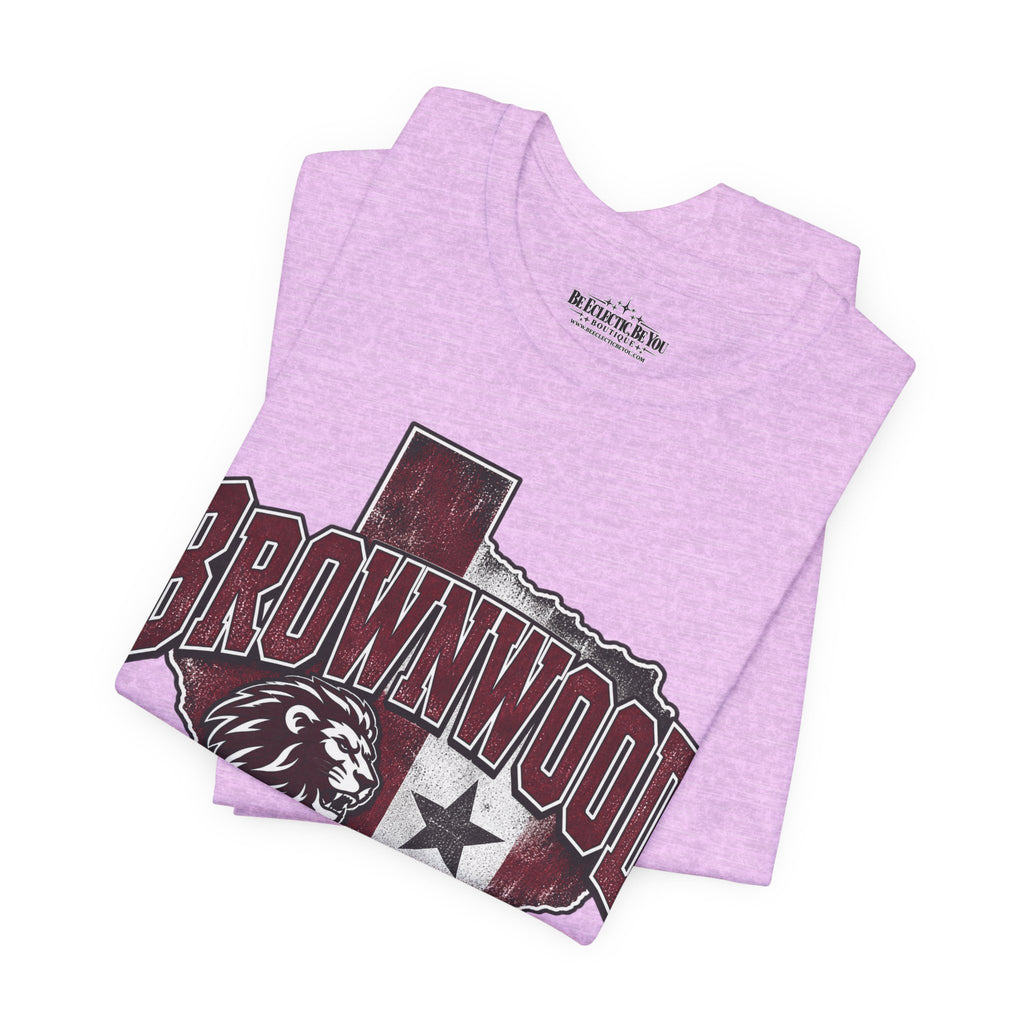 Brownwood Texas Lion Star Graphic T-Shirt