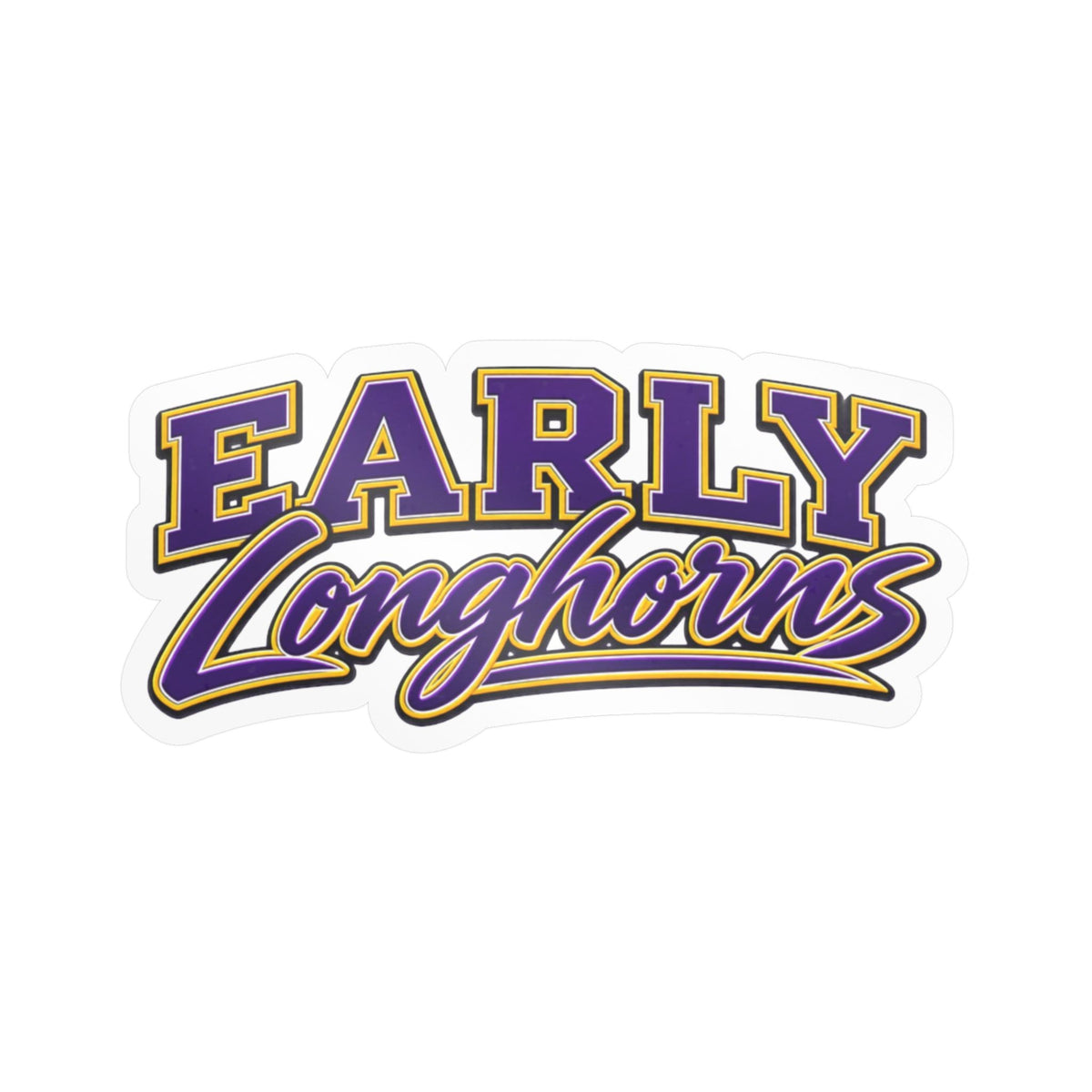 Early Longhorns School Spirit Sticker