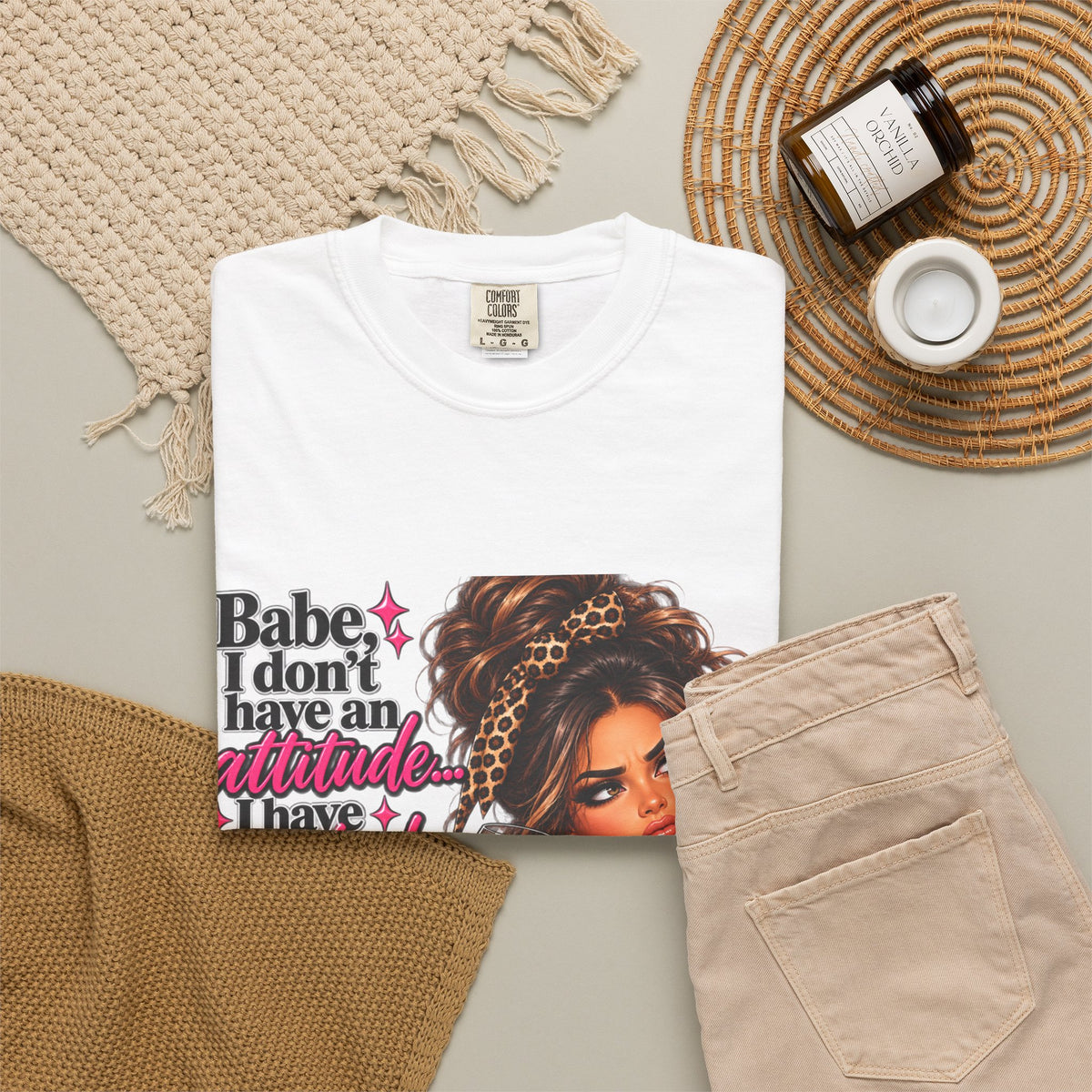 Attitude Diva T‑Shirt — "Babe I don’t have an attitude, I have standards" Graphic Tee
