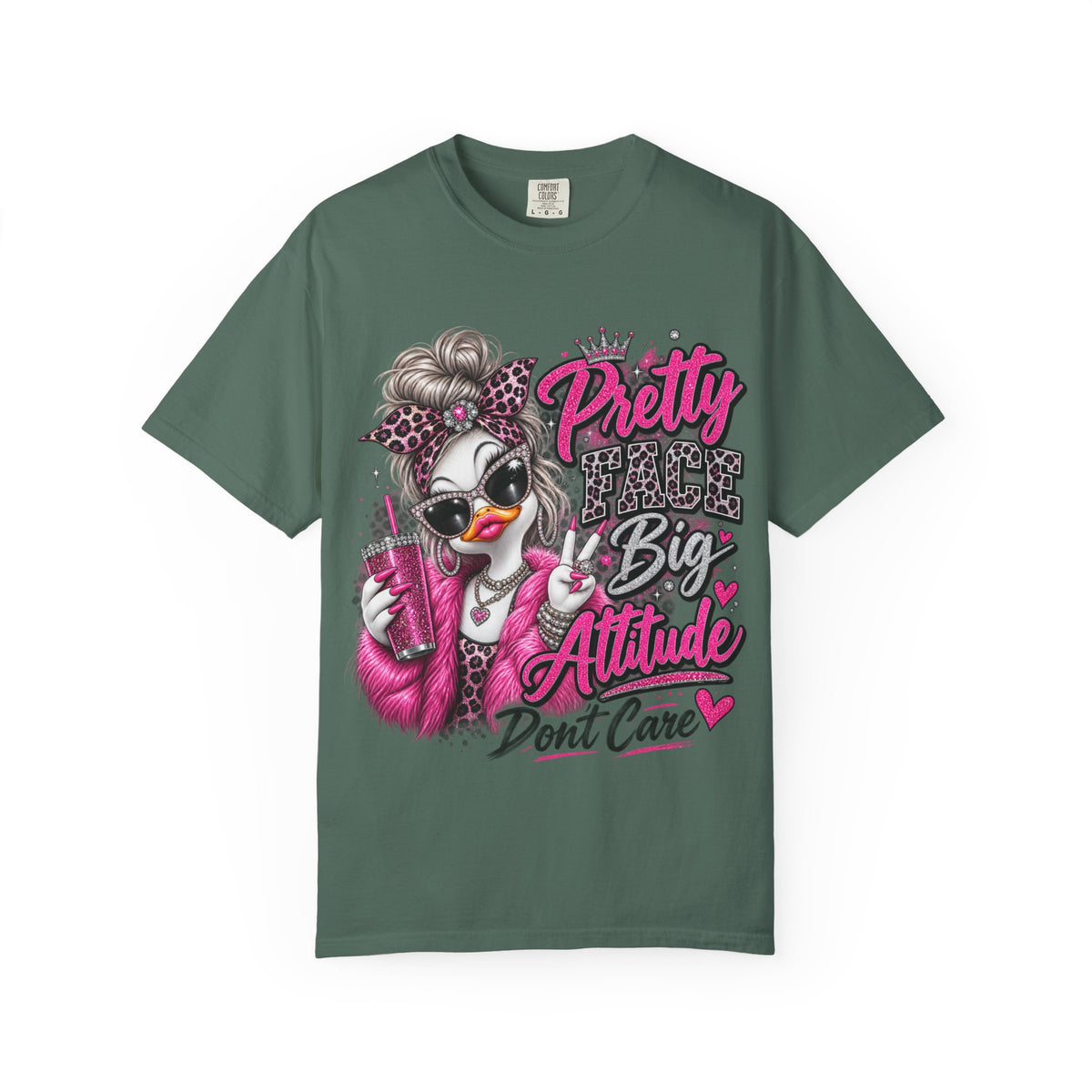 Pretty Big Attitude T‑Shirt — Cute Sassy Graphic Tee