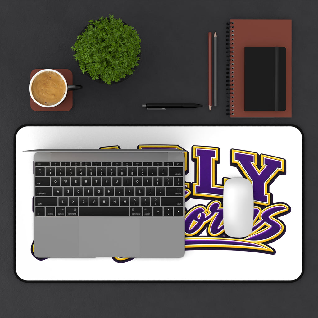 Early Longhorns Desk Mat — Purple & Gold Gaming/Office Mousepad