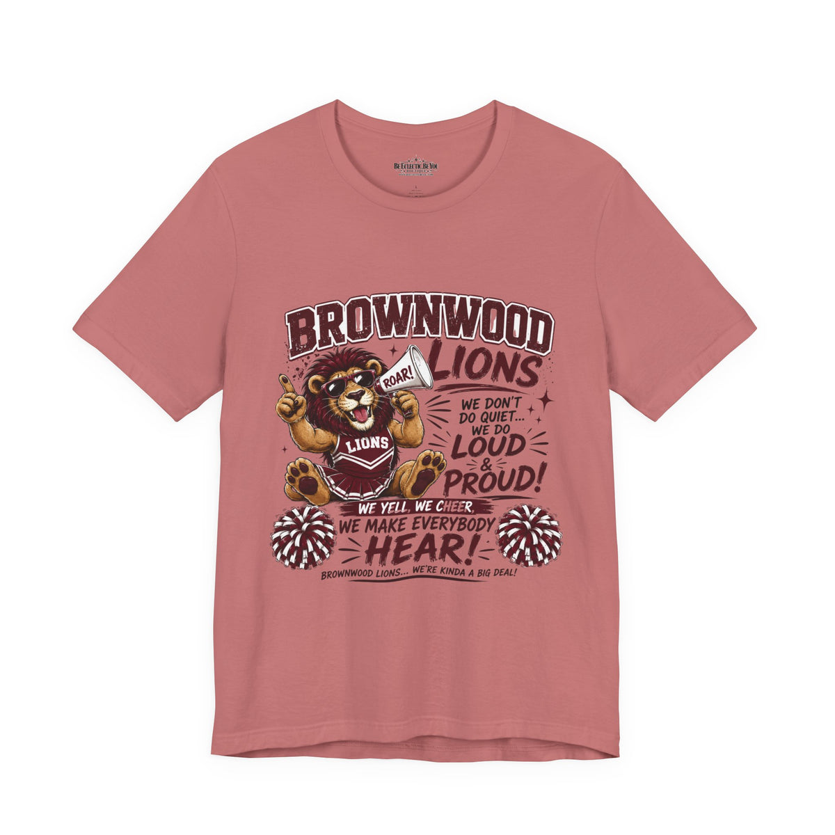 Brownwood Lions Team Spirit Cheer Jersey Tee