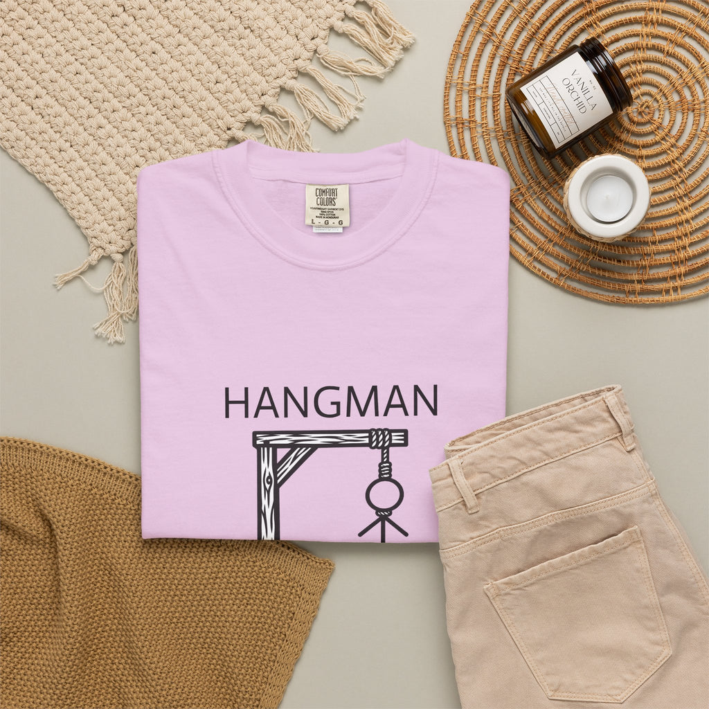 Hangman Game Unisex Garment-Dyed T-shirt