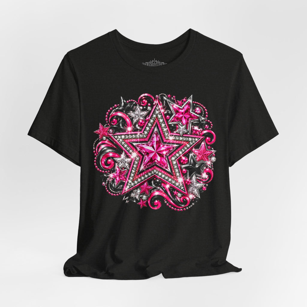 Pink Star Swirl Graphic Tee