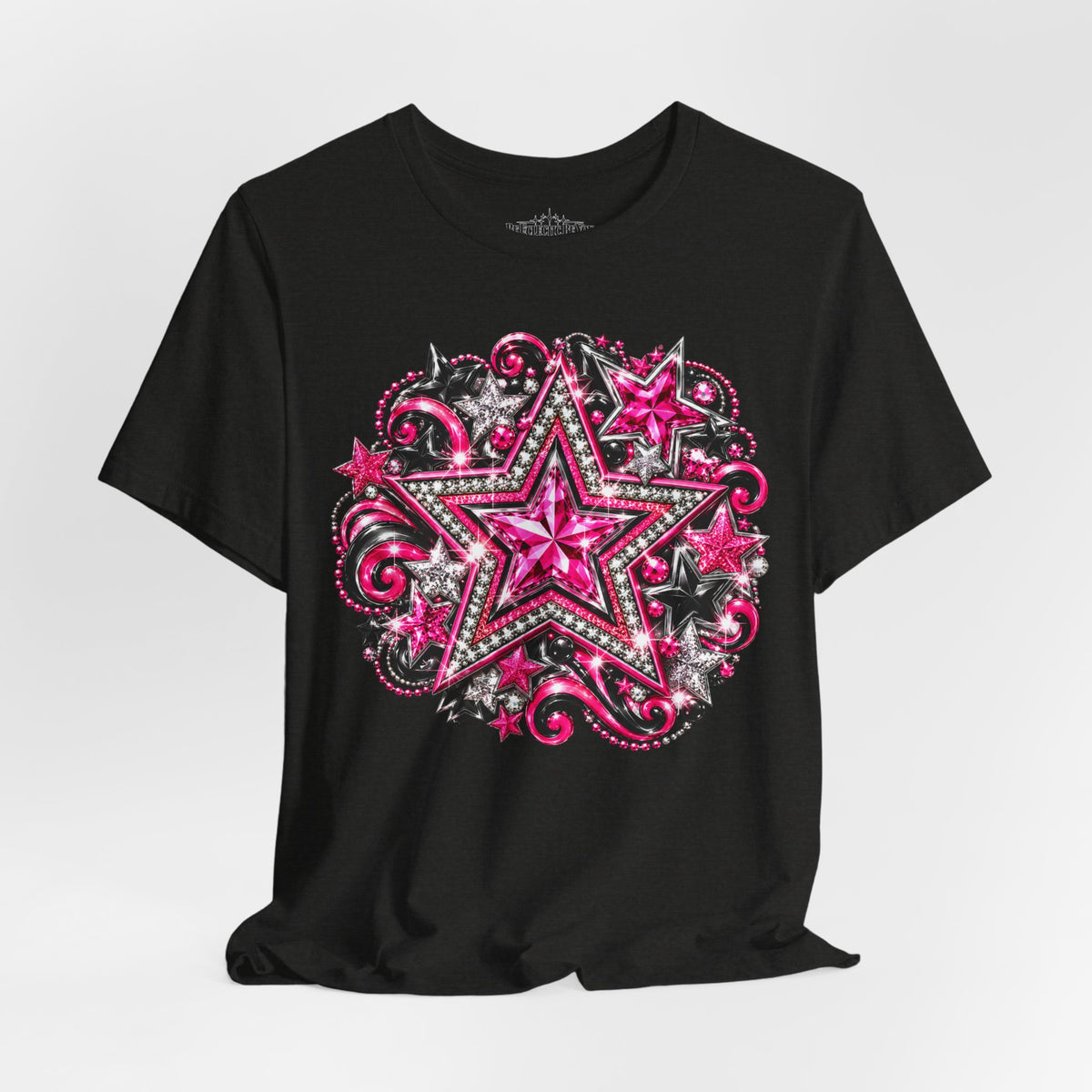 Pink Star Swirl Graphic Tee