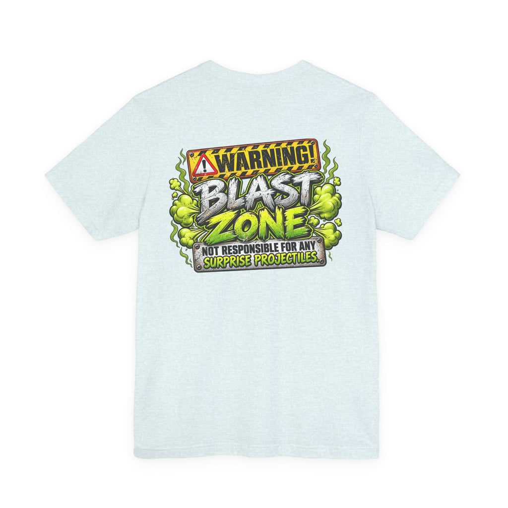 Blast Building Warning Blast Zone Graphic T-Shirt