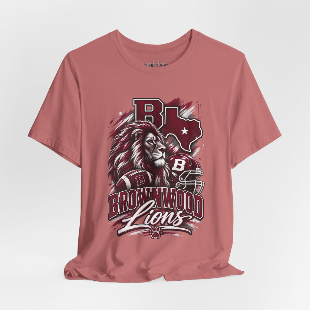 Brownwood Lions Mascot Graphic T-Shirt