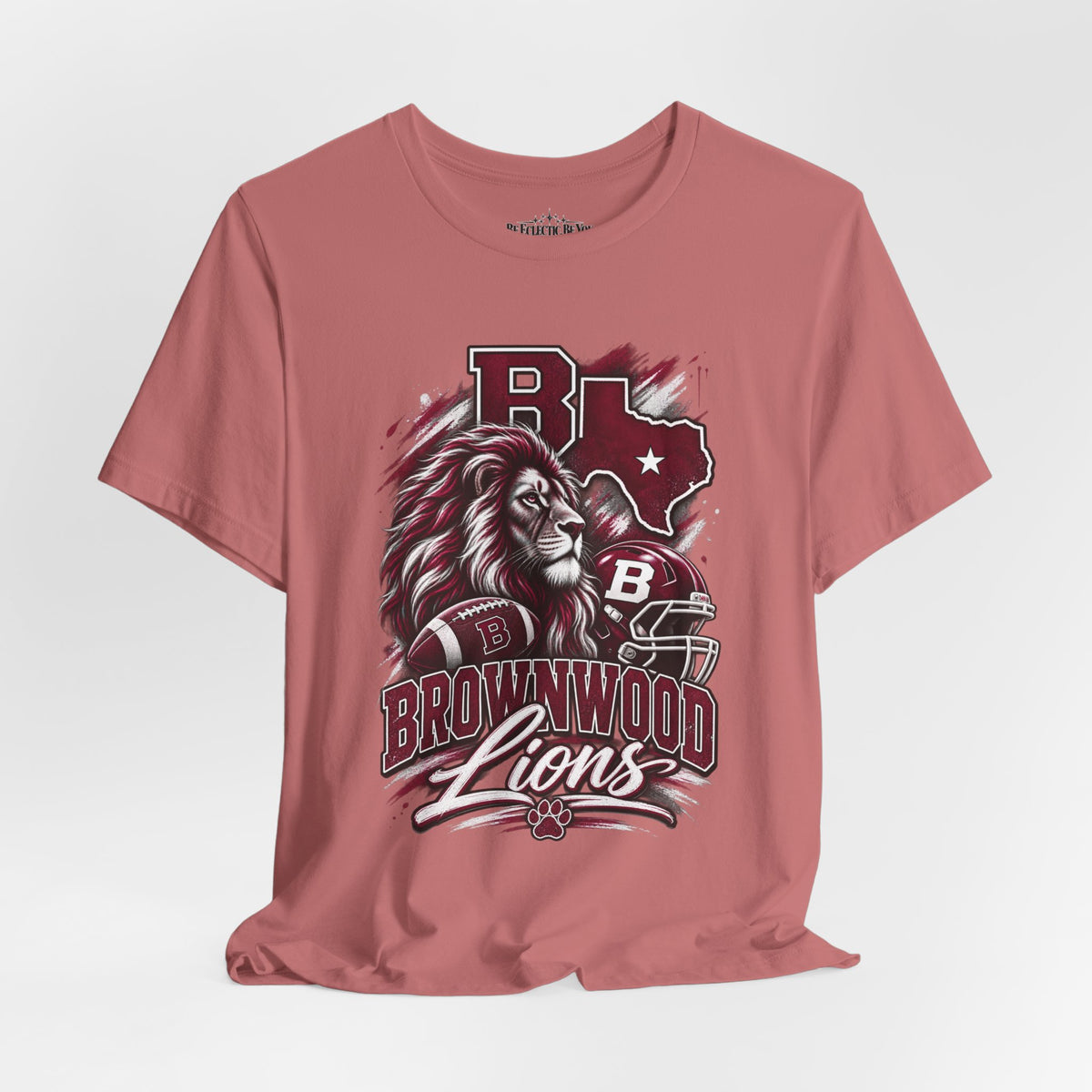 Brownwood Lions Mascot Graphic T-Shirt