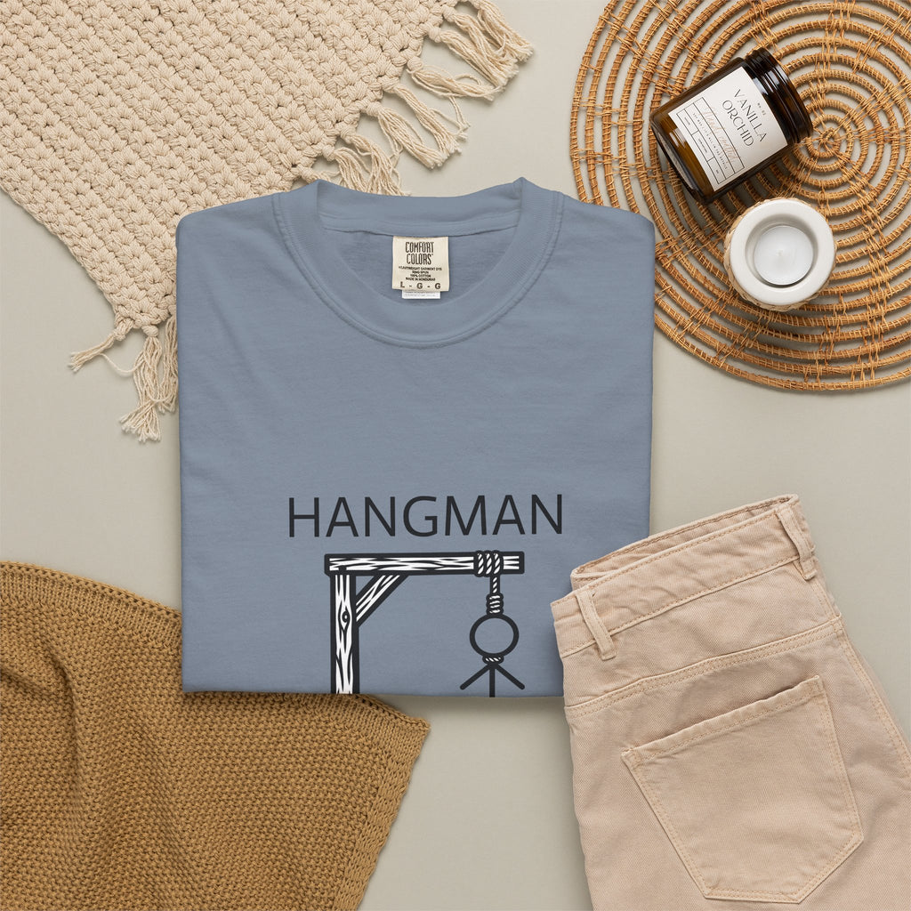 Hangman Game Unisex Garment-Dyed T-shirt