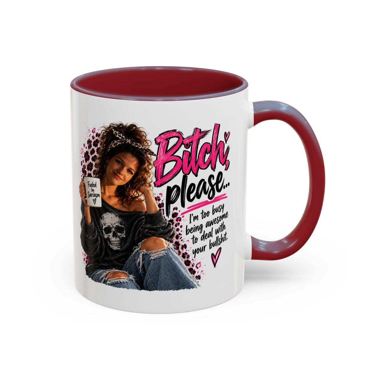 Accent Coffee Mug - "Bitch Please" Funny Sassy Woman Graphic Mug (11/15oz)