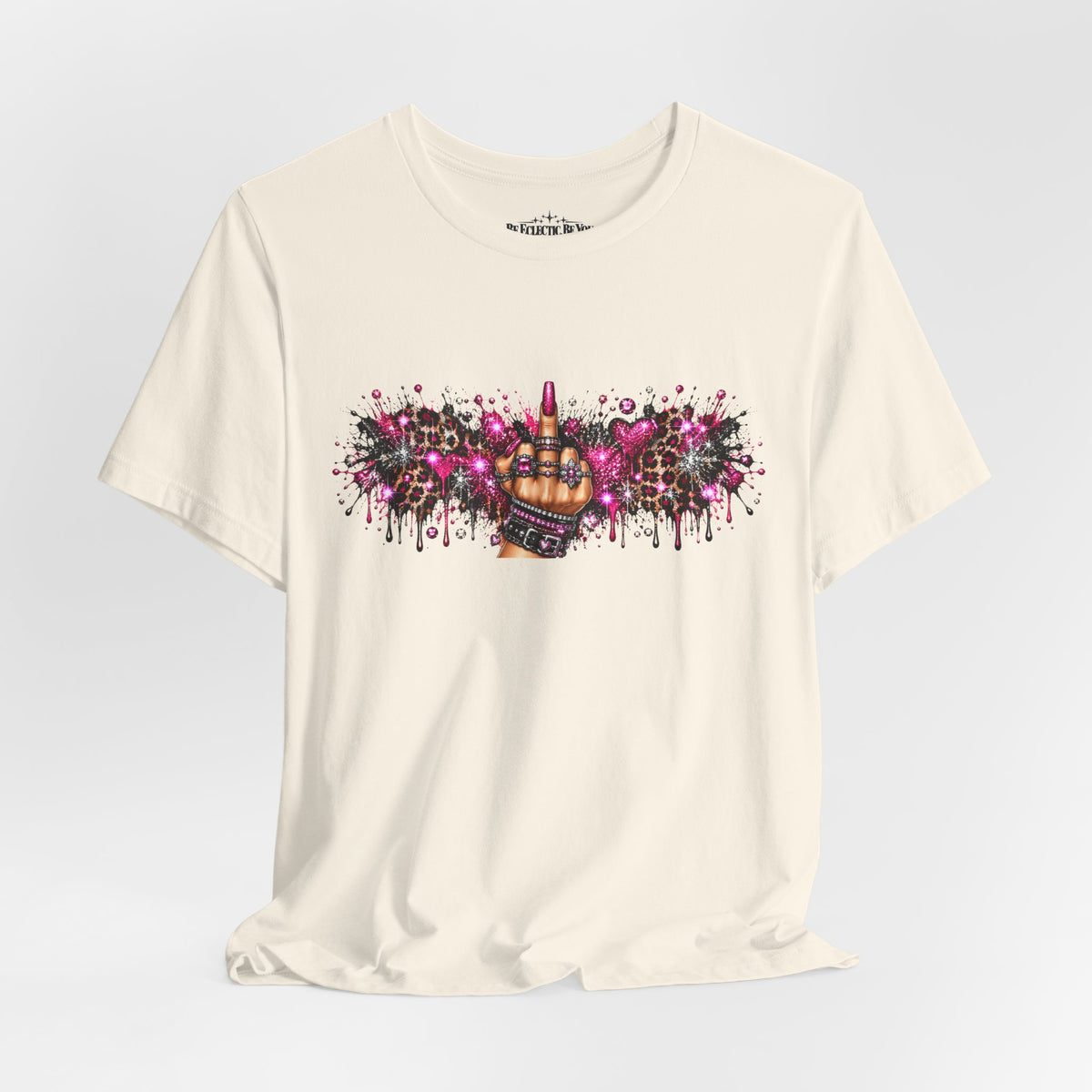 Colorful Rude Finger Graphic Tee