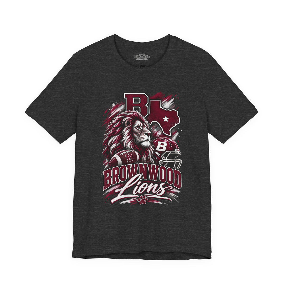 Brownwood Lions Mascot Graphic T-Shirt