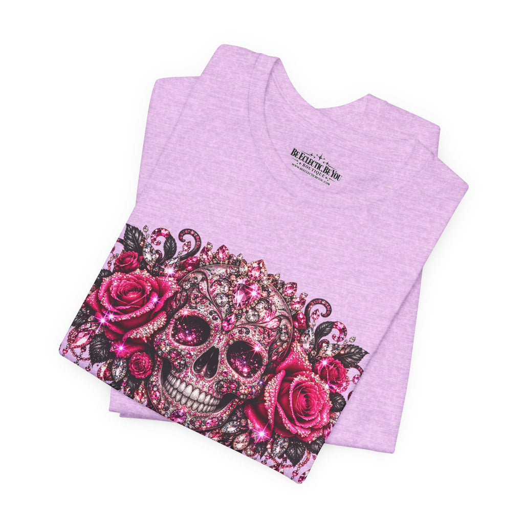 Sugar Skull Roses Gothic T-Shirt