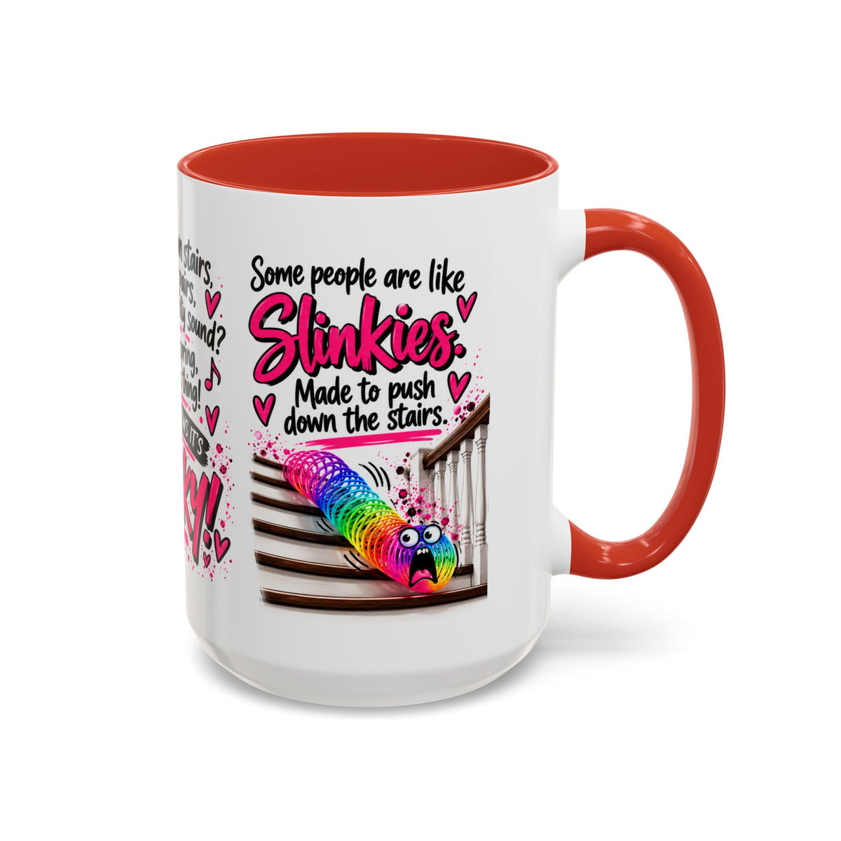 Slinky Coffee Mug — Funny Rainbow Slinky Gift for Friends & Teachers