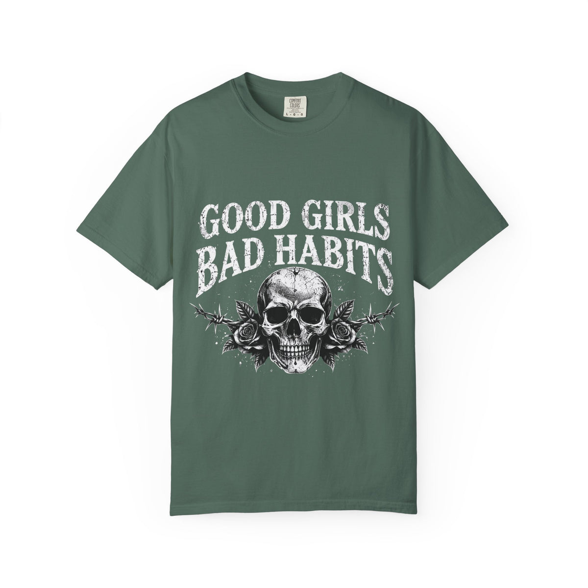 Good Girls Bad Habits Skull T-Shirt