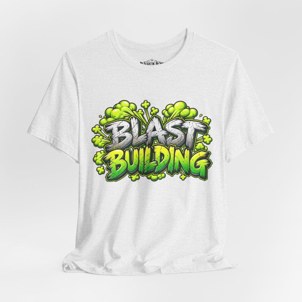 Blast Building Warning Blast Zone Graphic T-Shirt