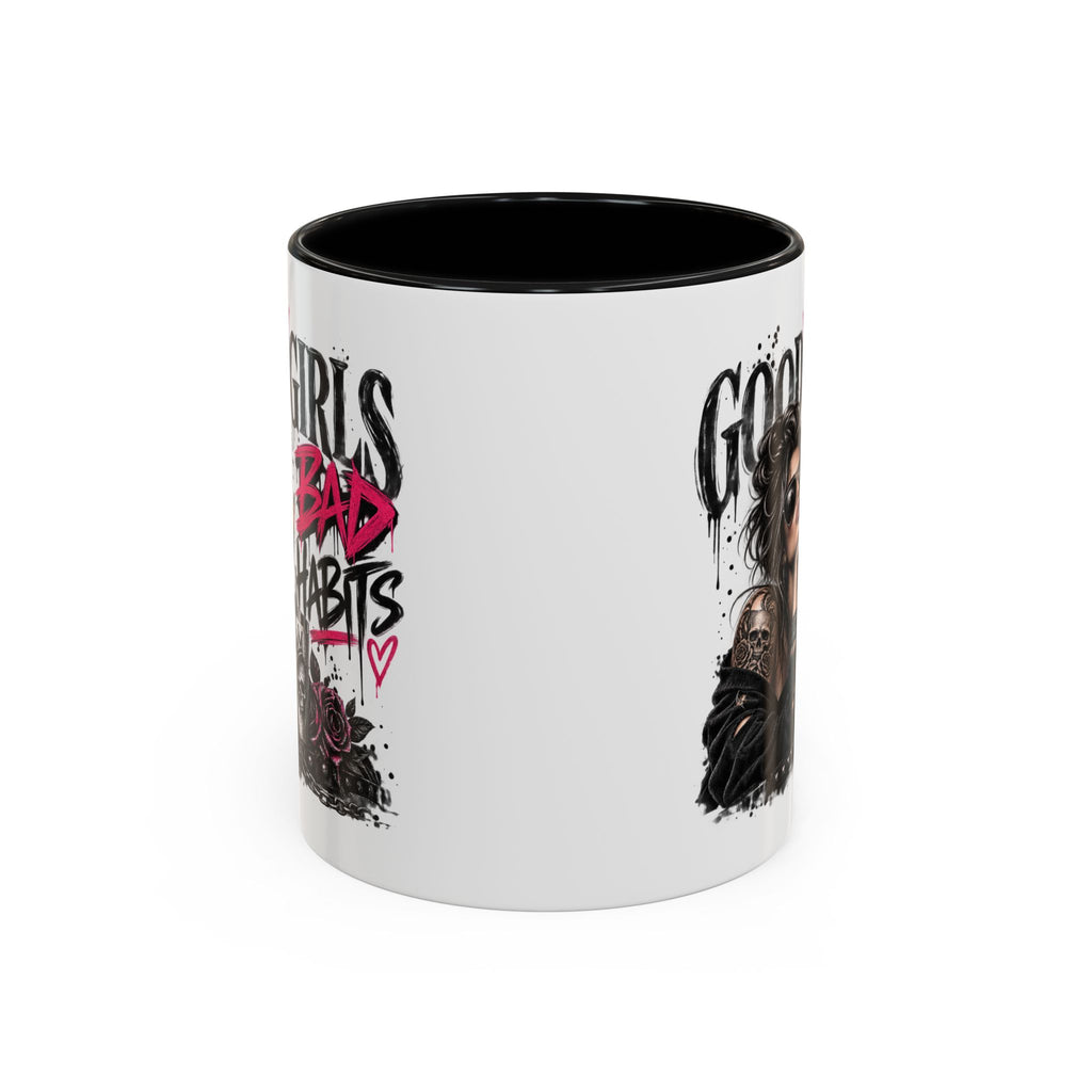 Good Girls Bad Habits Skull & Crown Mug